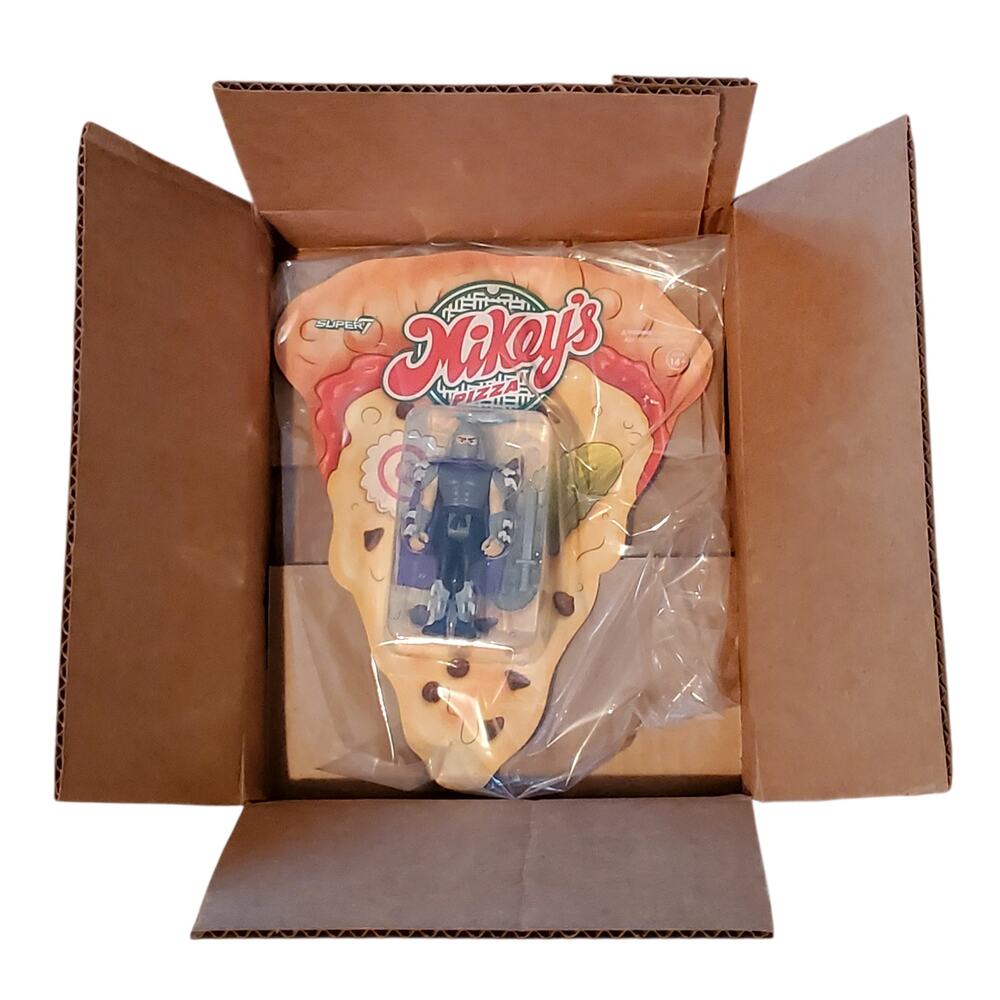 Super7 Mikeys Pizza Reaction Shredder New TMNT